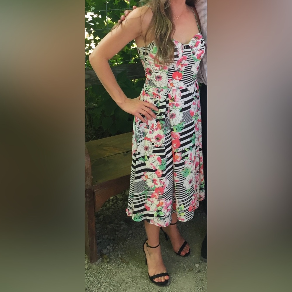 Yumi Kim Floral and Striped Prima Donna Dress